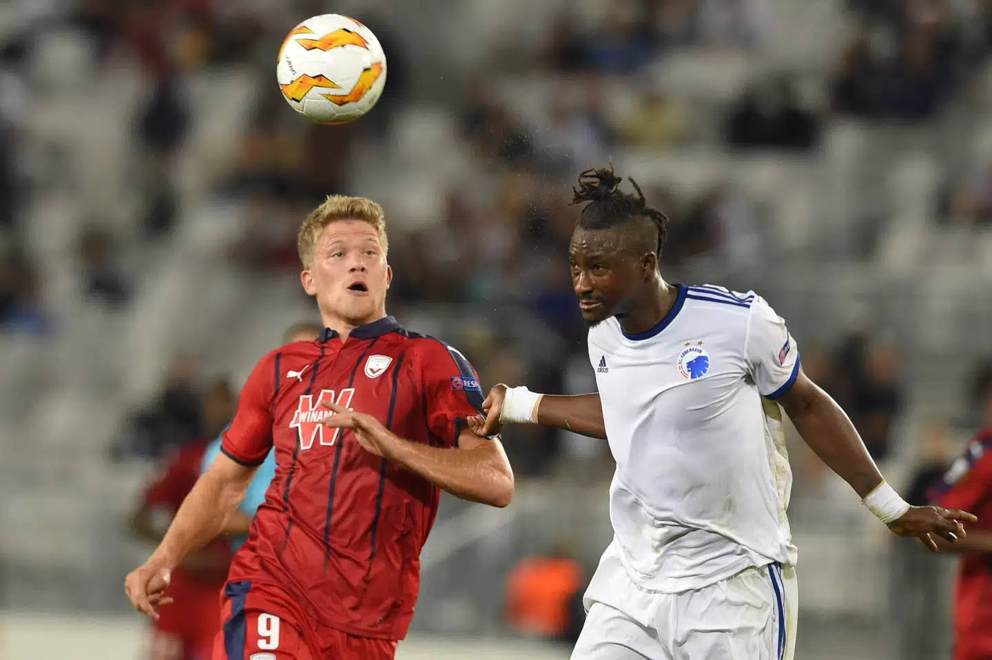 FC København vandt udekampen over Andreas Cornelius og Bordeaux med 2-1 Nicolas Tucat/Ritzau Scanpix