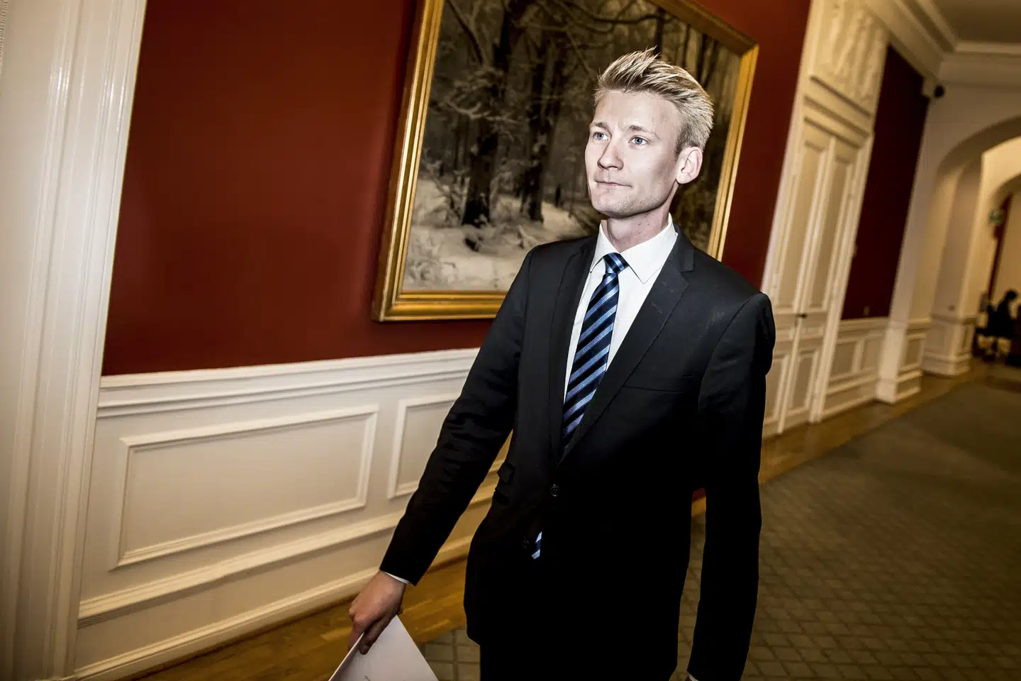 Peter Kofod Poulsen og Dansk Folkeparti har sammen med regeringen vedtaget lovforslag om delvis lovliggørelse af peberspray i private hjem. (Arkivfoto). Mads Claus Rasmussen/Ritzau Scanpix