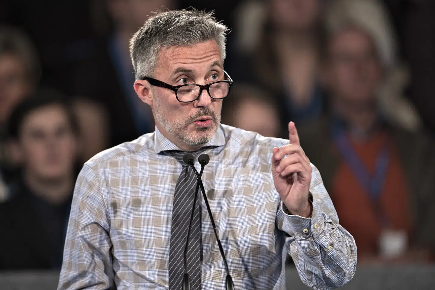 Morten Løkkegaard (V) ser forslaget som en potentiel bombe under selve det danske velfærdssystem. - Vi er nødt til at forberede os på det værst tænkelige scenarie. Og det er et alvorlig scenarie, der for alvor truer vores danske måde at gøre tingene på, siger han. (Arkivfoto). Henning Bagger/Ritzau Scanpix