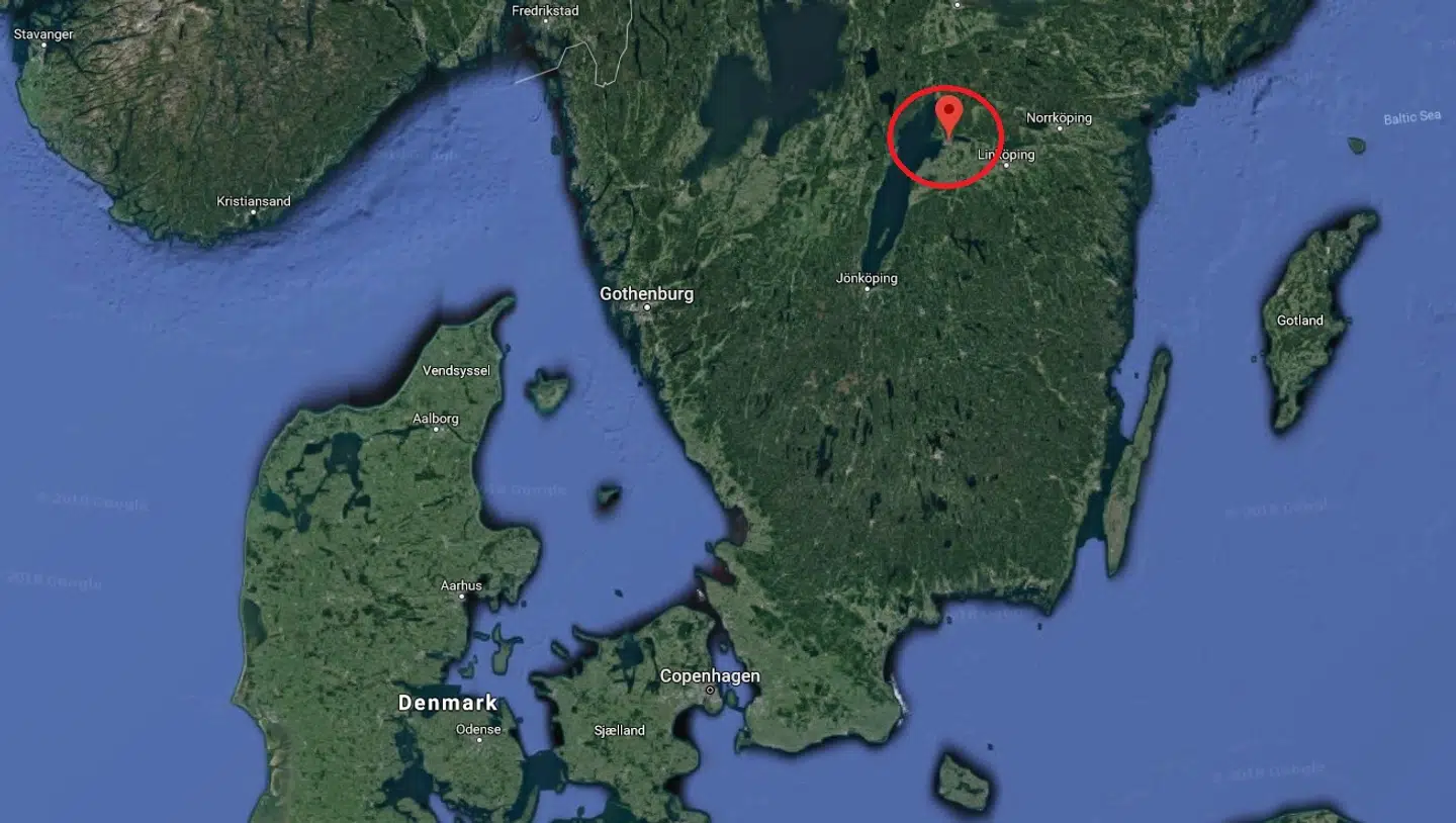 Her ses Motale ved søen Vättern i Sverige