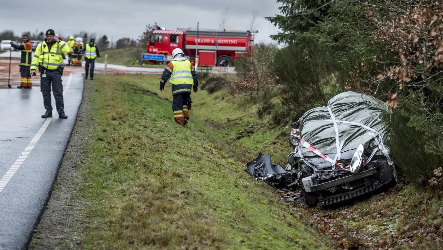 Trafikuheld ved T-krydset Hodsagervej og Brogårdvej vest for Hodsager søndag den 9. december 2018.