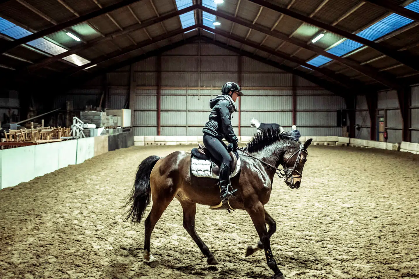 Rasmine Laudrup er flyttet til Aars for dyrke springridning på fuld tid.