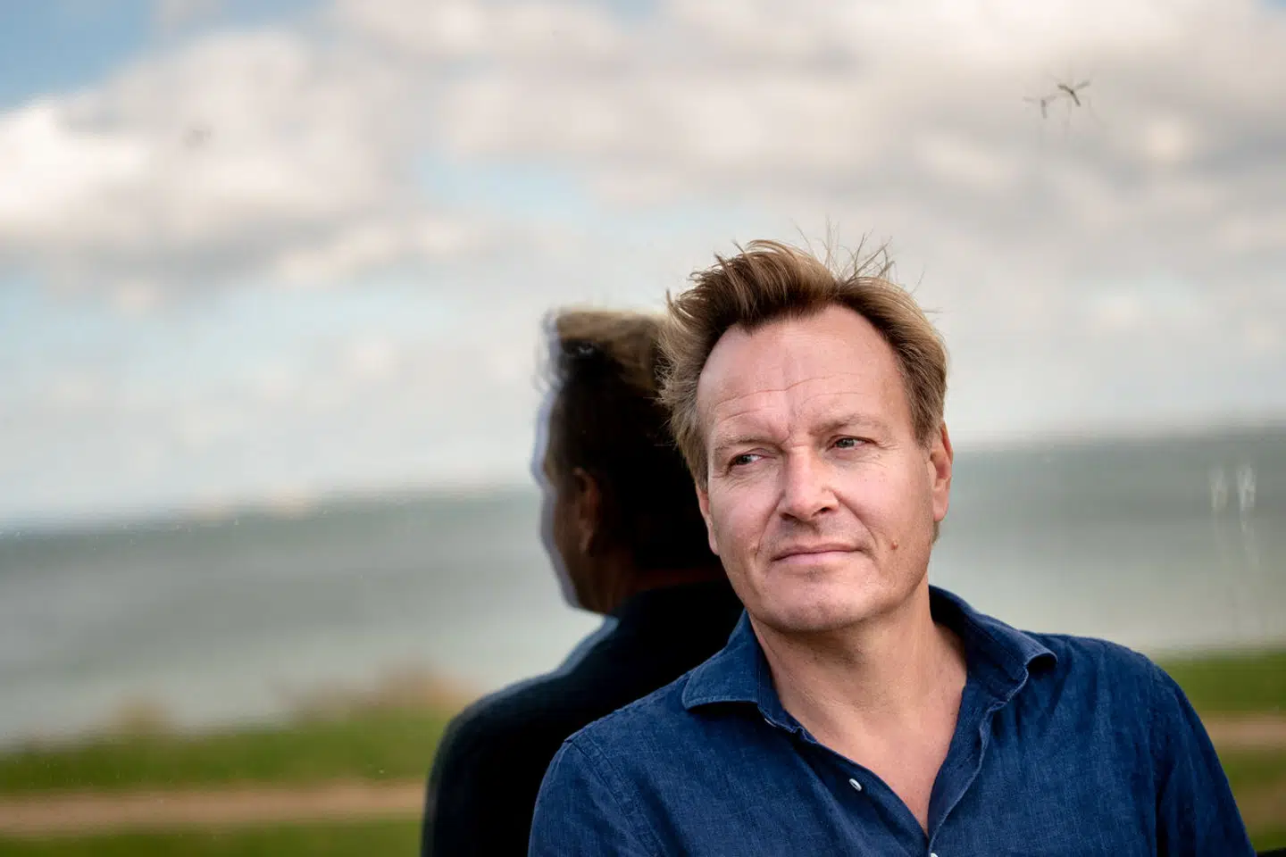 TV 2s korrespondent Rasmus Tantholt i Vedbæk 13. september 2022. (Foto: Ida Marie Odgaard/Ritzau Scanpix)