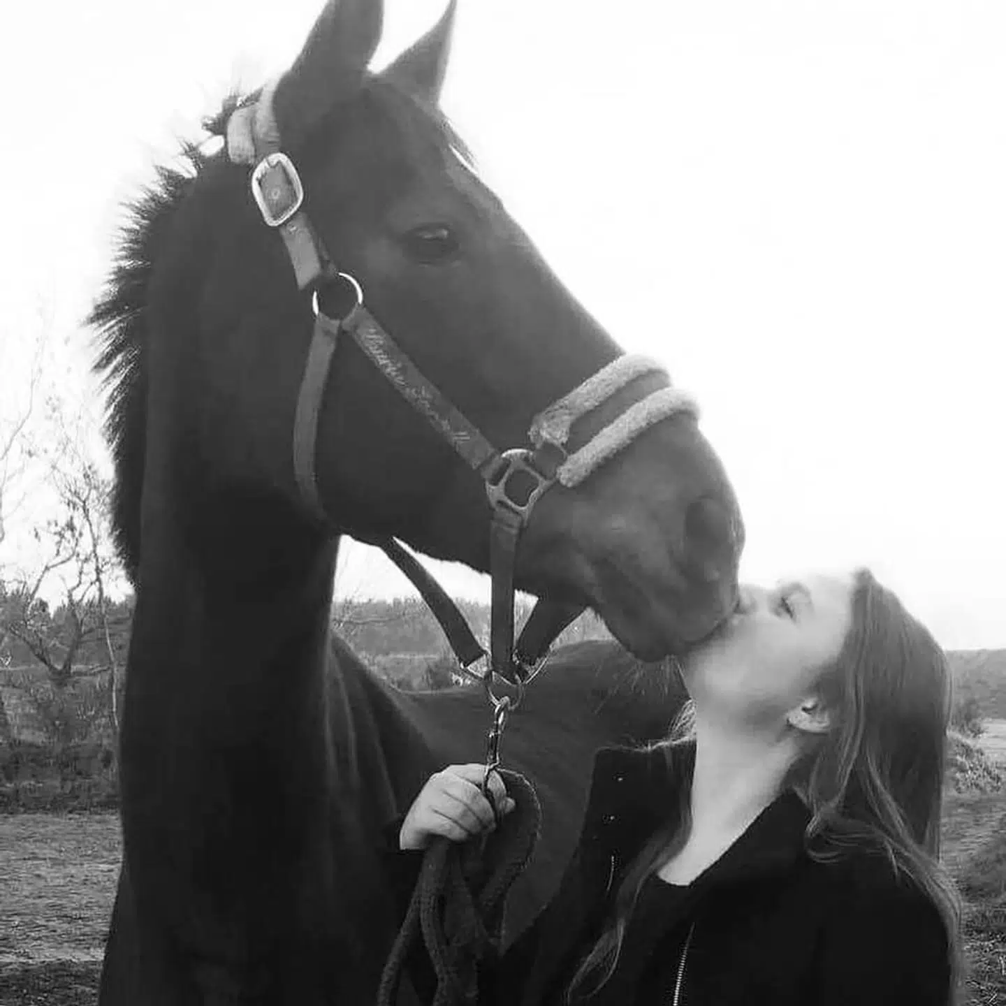 Hesten Pixie var Carolines bedste ven, fortæller hun grådkvalt til B.T. (Privatfoto)