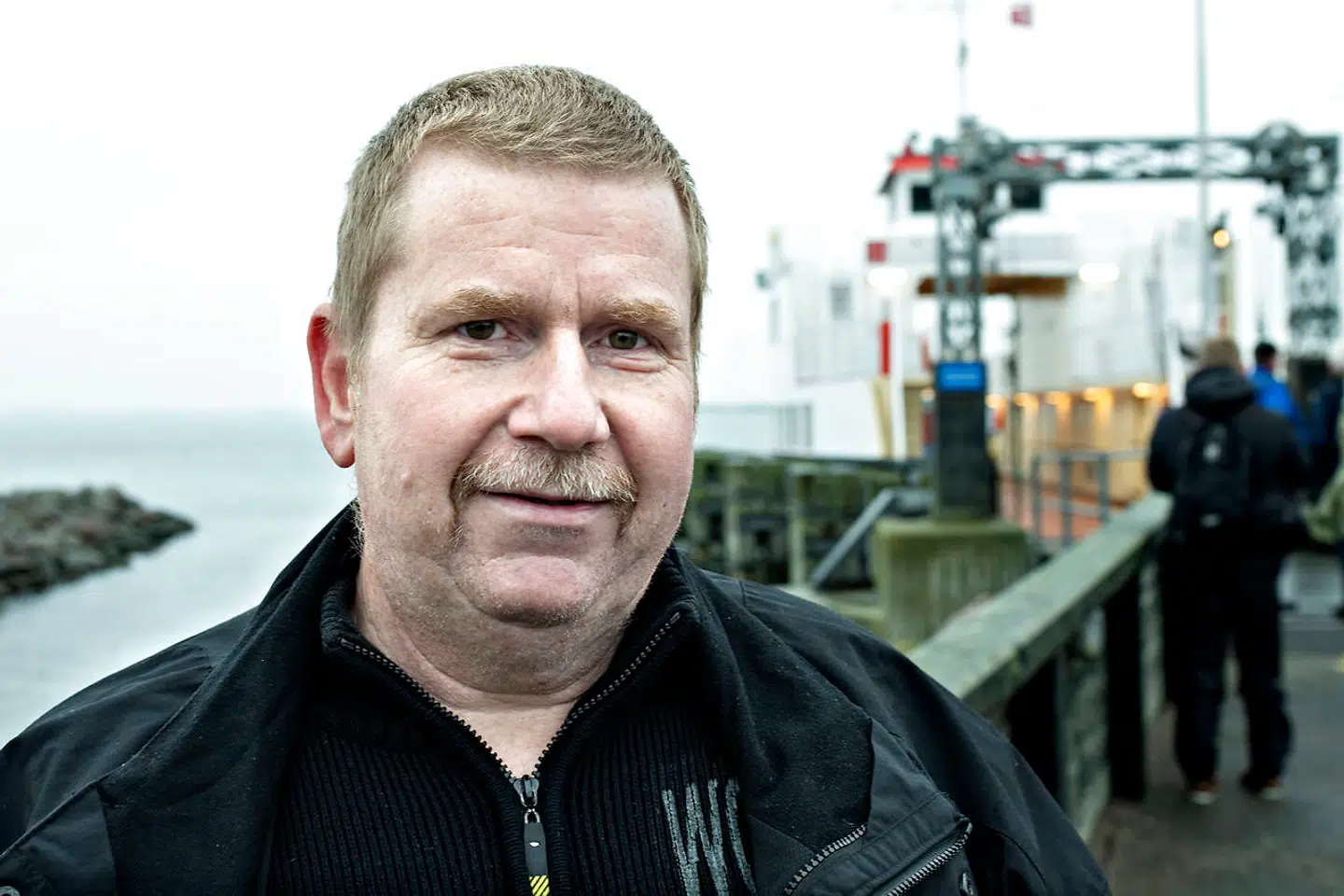 Pressetur til Lindholm Ø. Heino Hahn - Dansk Folkeparti. Kalvehave torsdag den 6. december 2018.