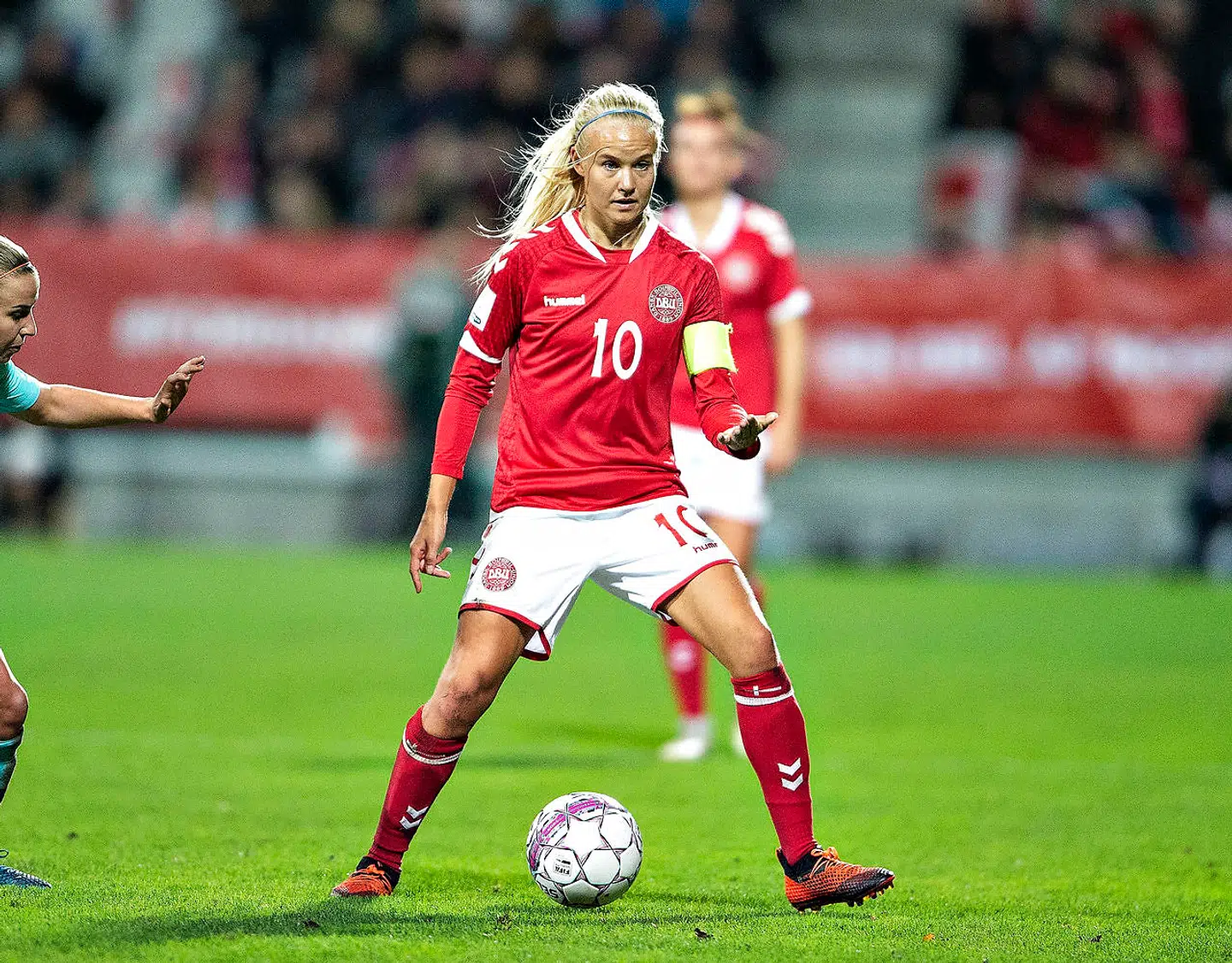 Danmarks Pernille Harder blev nummer to i afstemningen om Ballon D'Or. Kun seks point bag Ada Hegerberg. (Foto: Henning Bagger/Ritzau Scanpix)
