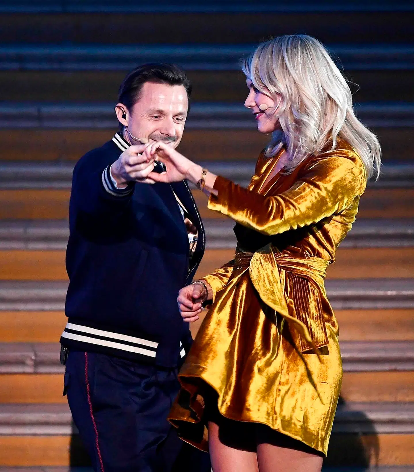 DJ Martin Solveig og Ada Hegerberg.