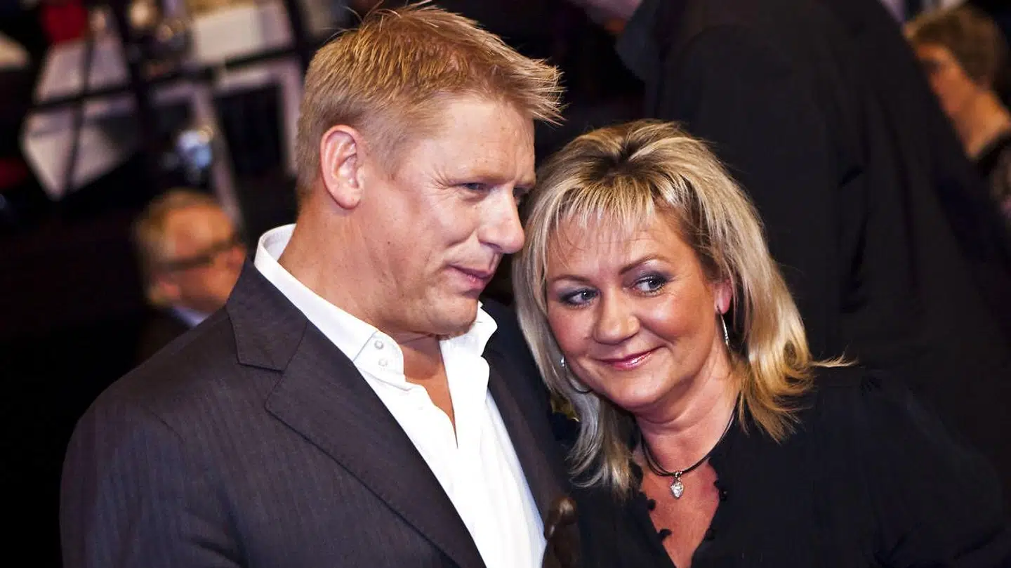 Peter Schmeichel med sin tidligere hustru Bente.