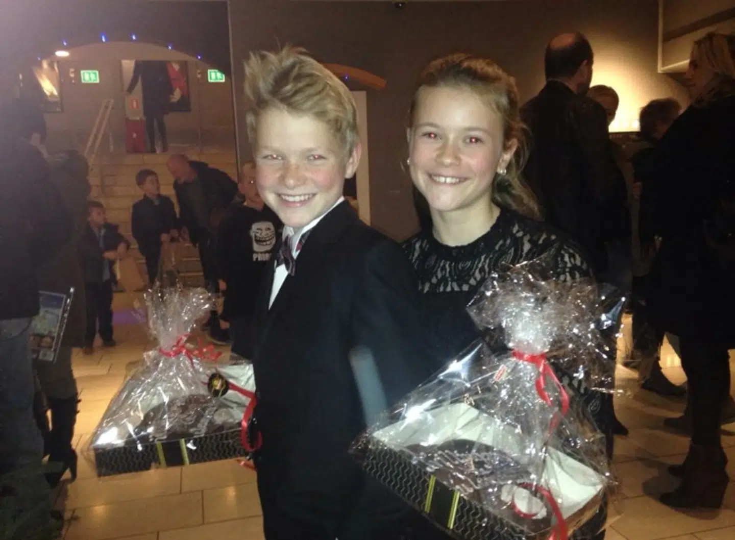 Martin og Maria efter julekalenderen var blevet sendt på Tv2.