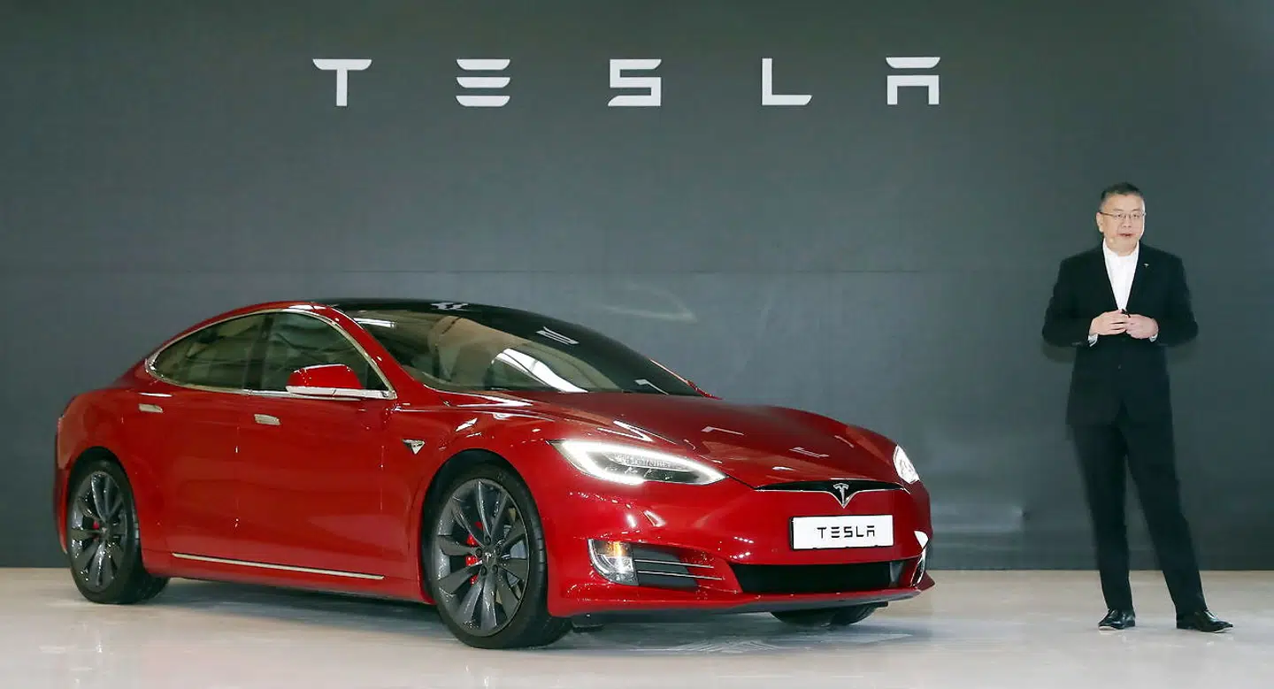 Her ses Teslas 'Model S' 100D, der har en kørerækkevidde på 539 km. Tesla Model X (100D) har en rækkevidde på 475 km, ifølge Finans.dk.