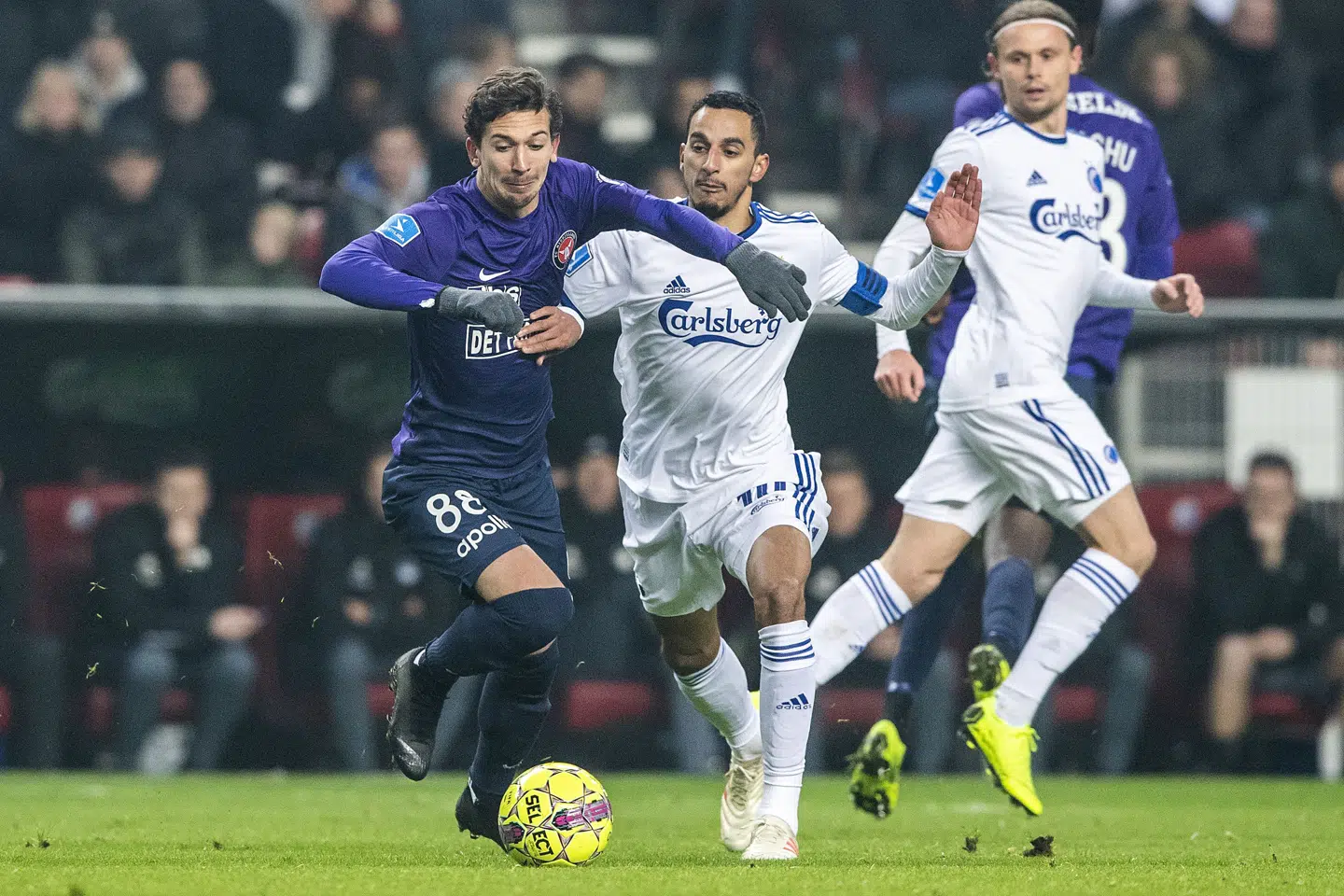 Superligaspillere tjener i gennemsnit lidt under 85.000 kroner om måneden. Anders Kjærbye/Ritzau Scanpix