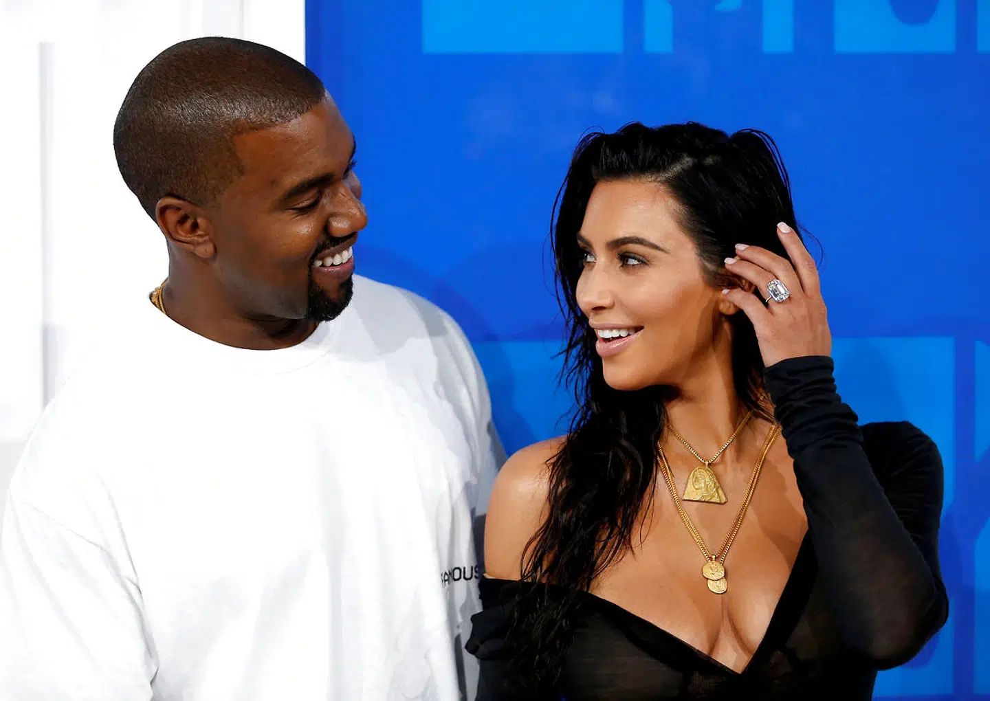 ARKIVFOTO af Kim Kardashian og hendes ægtemand, Kanye West.