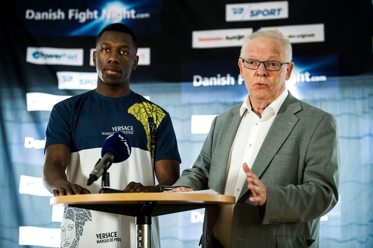 Mogens Palle har store forventninger til Enock Mwandila Poulsen, der er en profil ved Danish Fight Night. (Foto: Ólafur Steinar Gestsson/Scanpix 2016)