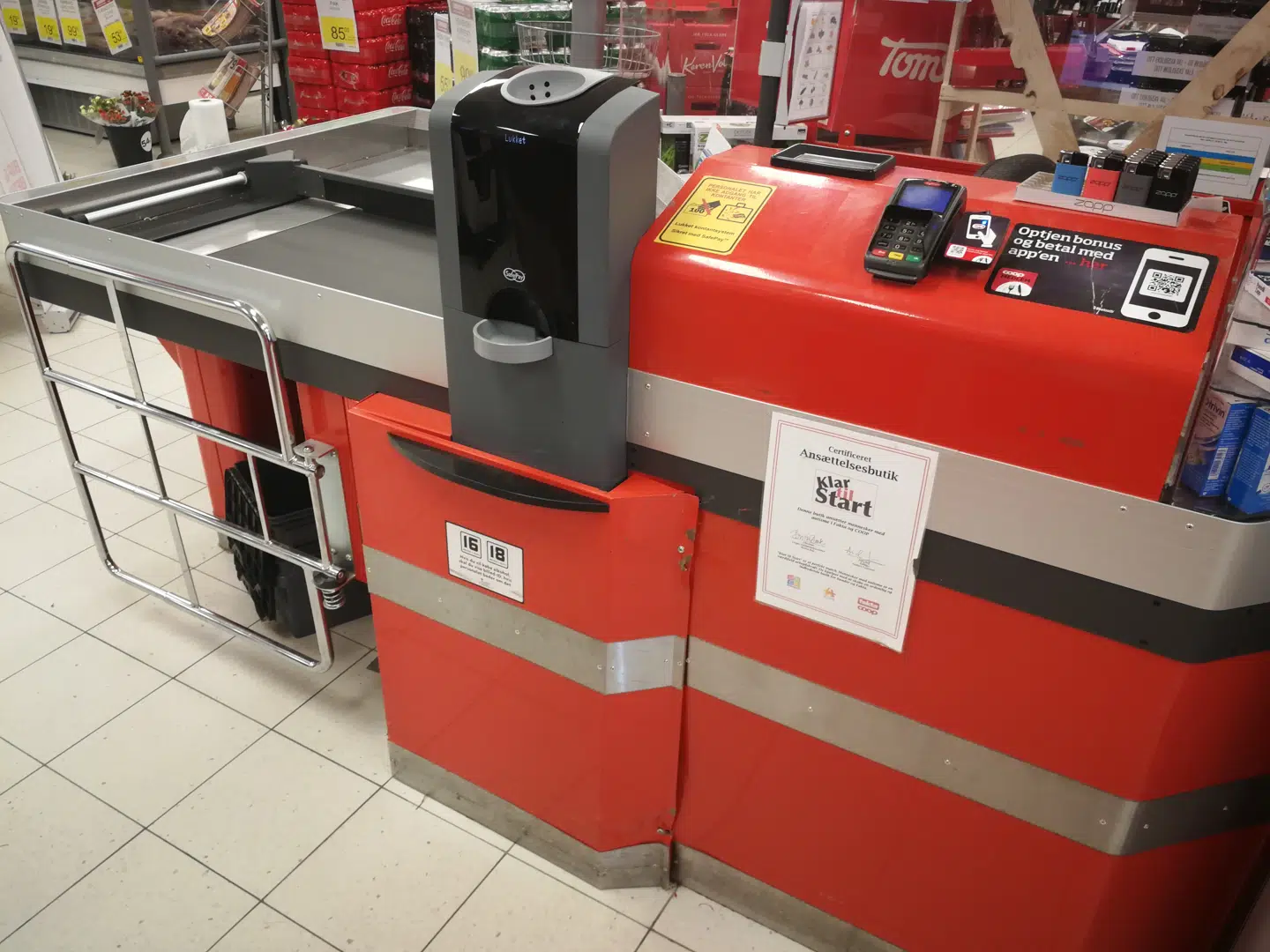 Banden er gået målrettet efter maskinen.