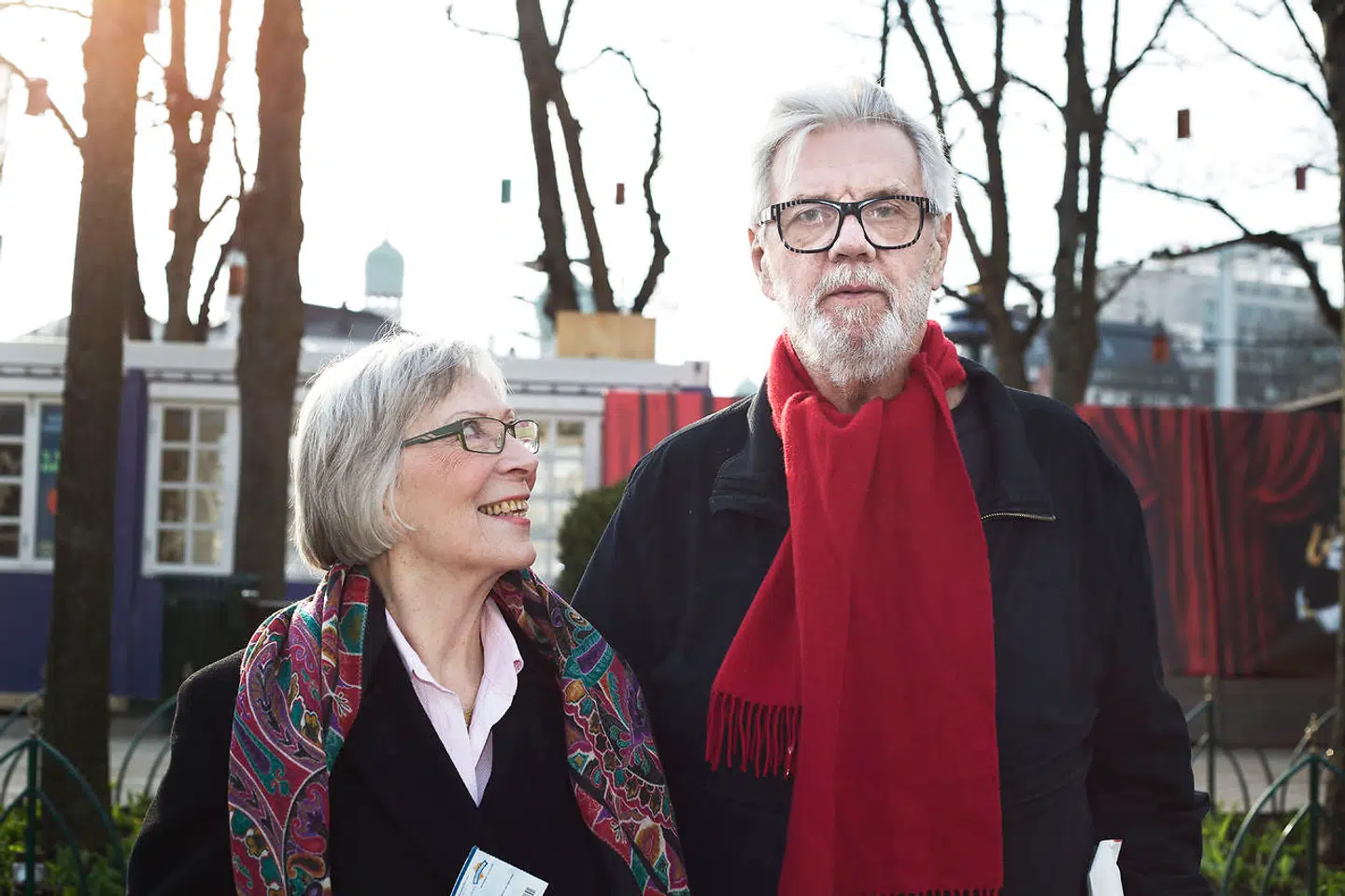 Morten Grunwald og Lily Weiding til premieren på Den Grønne Elevator i Glassalen Tivoli.