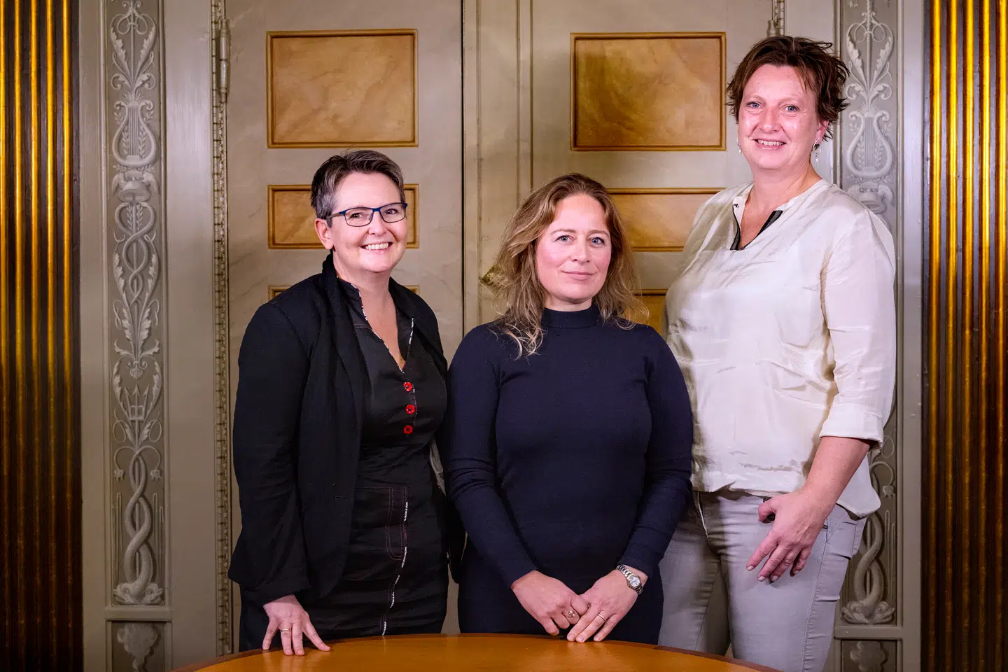 Koner og kærester til traumatiserede krigsveteraner står sammen i netværk. Her er det Tina Ryberg, Anne-Line Ussing og Sanne Stryhn Fyrstenberg