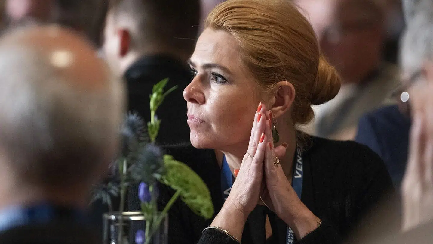 Venstres Landsmøde 2018 i Herning Kongrescenter. Inger Støjberg under Lars Løkkes tale. Herning den 17. november 2018.. (Foto: Jens Nørgaard Larsen/Ritzau Scanpix)