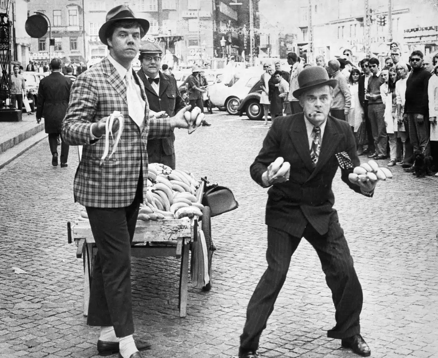 Morten Grunwald i sin rolle som Benny i 'Olsen-banden'.