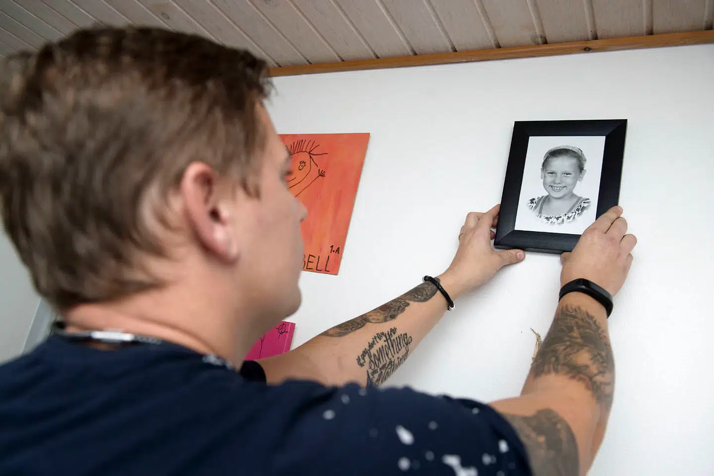 Morten Larsens liv blev knust på et øjeblik den 15. juni 2016. Han finder sin ni-årige datter med halsen skåret over. Hans ekskæreste havde bagefter forsøgt at snitte sine egne håndled. Dato: 13.11.18 Foto: Lars Horn / Baghuset