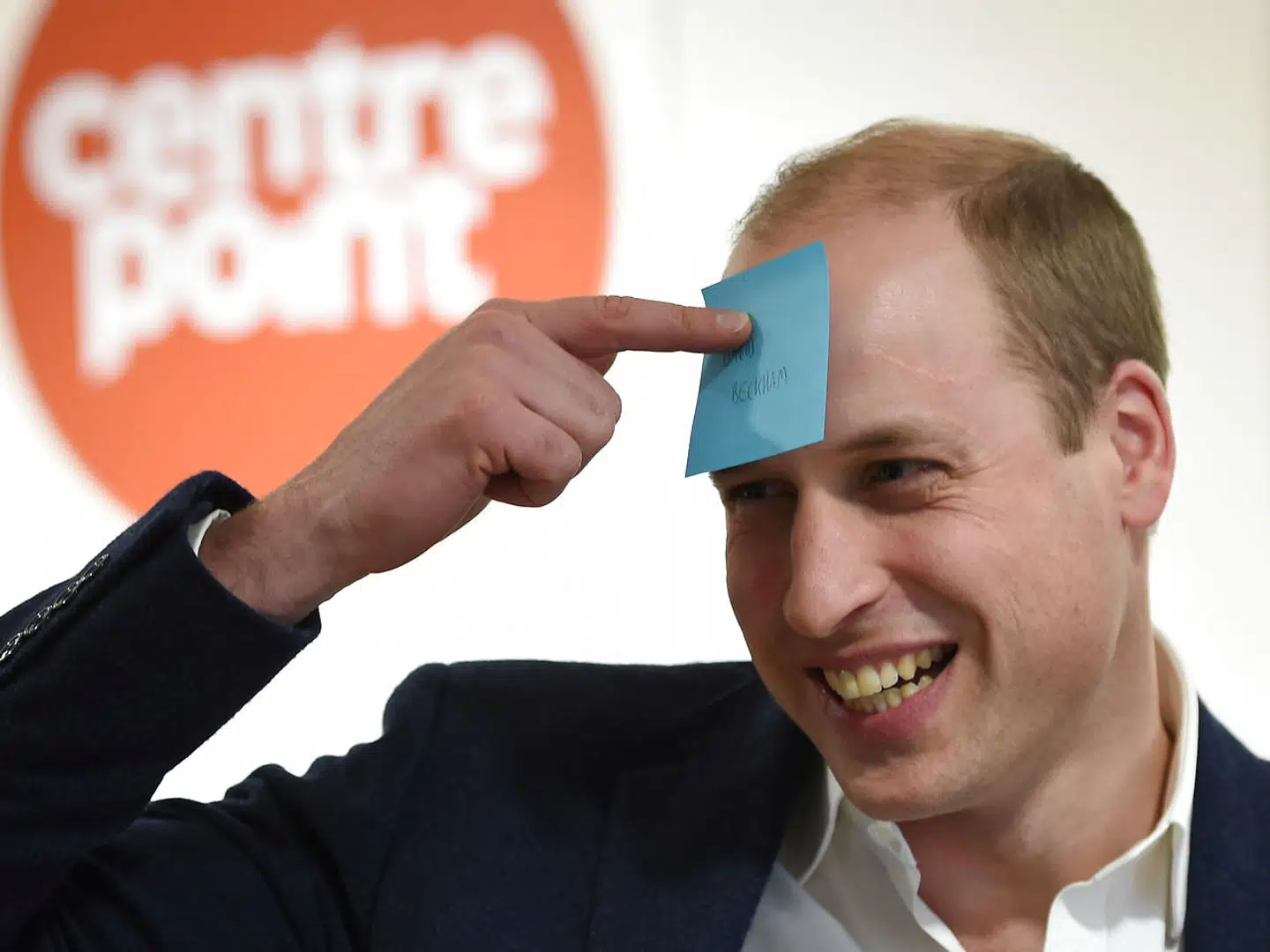 Prins William fotografet ved et tidligere besøg hos Centrepoint.