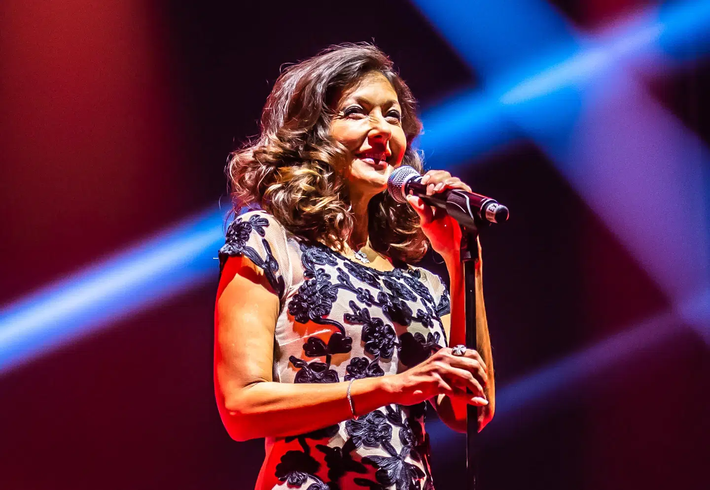 Grevinde Alexandra under sin optræden i Malmö Arena