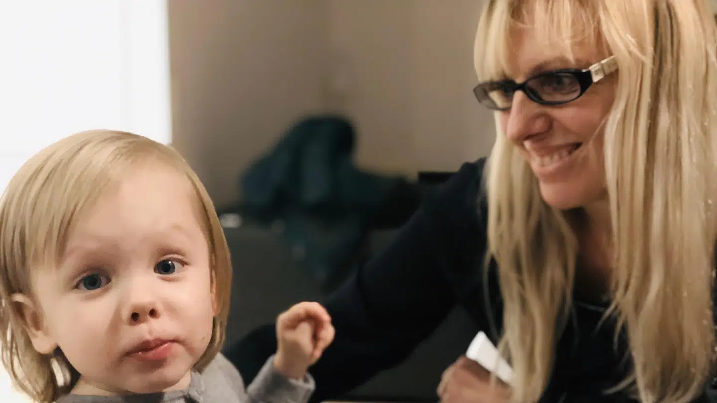 Sussi Kristina Thorning og hendes tre-årige datter er ofte uenige om, hvad der skal spises. Foto: Privat.
