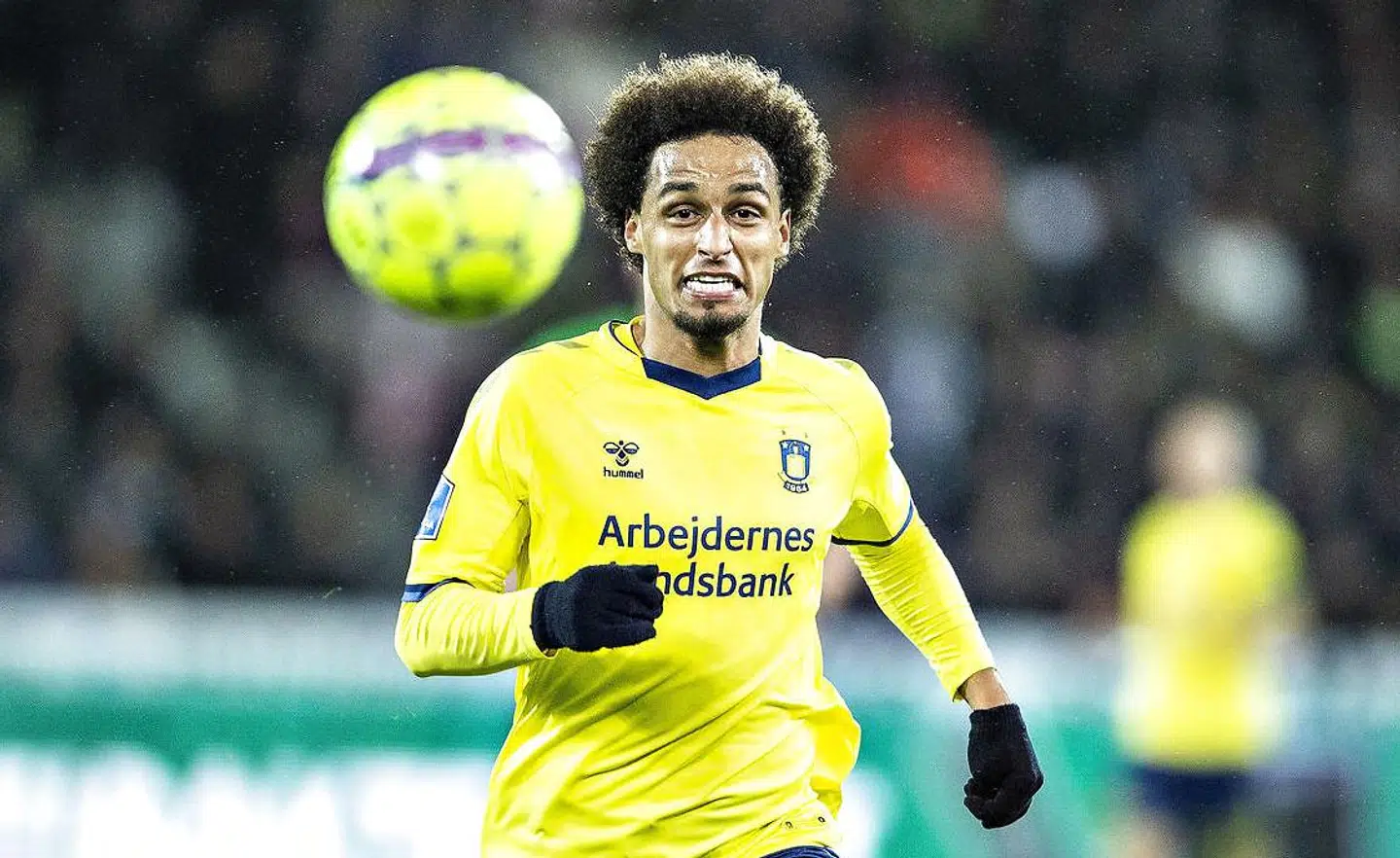 Brøndbys Hany Mukhtar i Superligakampen FC Midtjylland mod Brøndby IF på MCH-Arena i Herning, 29. oktober 2018.