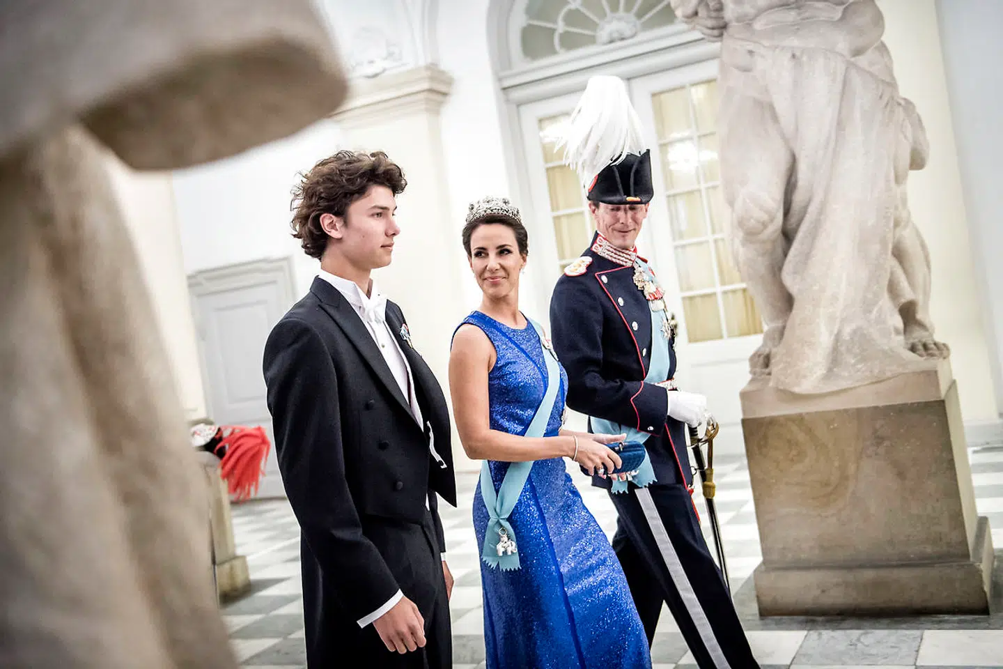 ARKIVFOTO af prins Nikolai med sin far, prins Joachim, og prinsesse Marie.