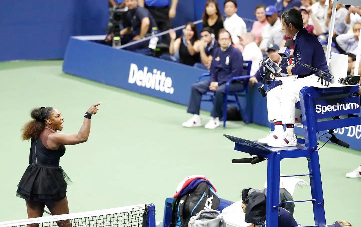 Serena Williams under årets US Open-finale.