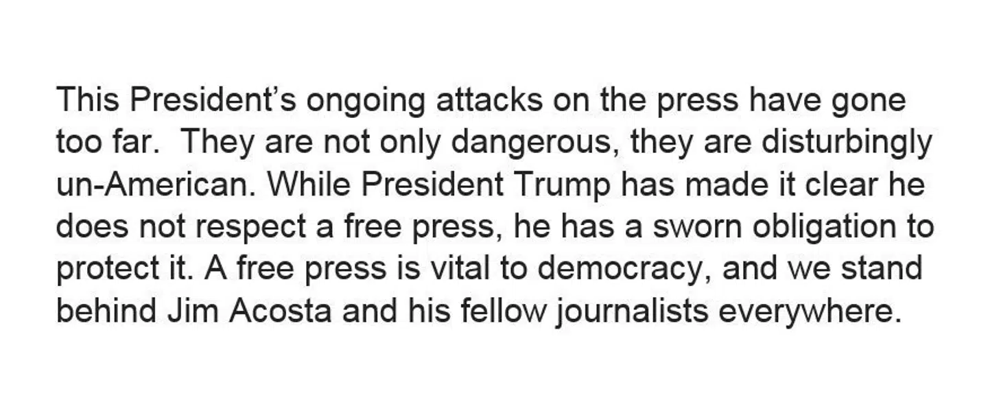 CNN reagerer på angreb fra Trump.