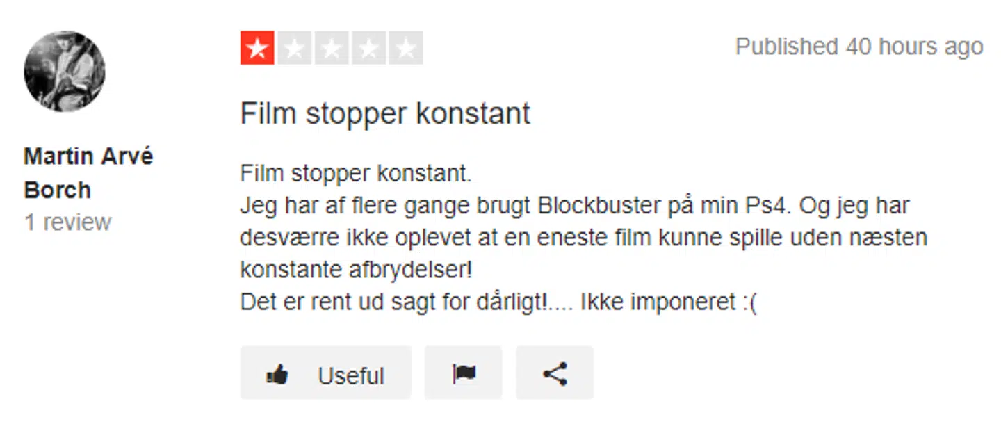 Blockbuster får hård kritik.