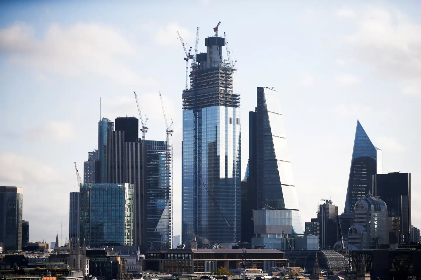 London har gennem tiderne været et af verdens vigtigste finanscentre med et væld af banker og forsikringsselskaber. Brexit har skabt tvivl om, hvorvidt den britiske hovedstad kan fastholde den position (arkiv). Henry Nicholls/Reuters