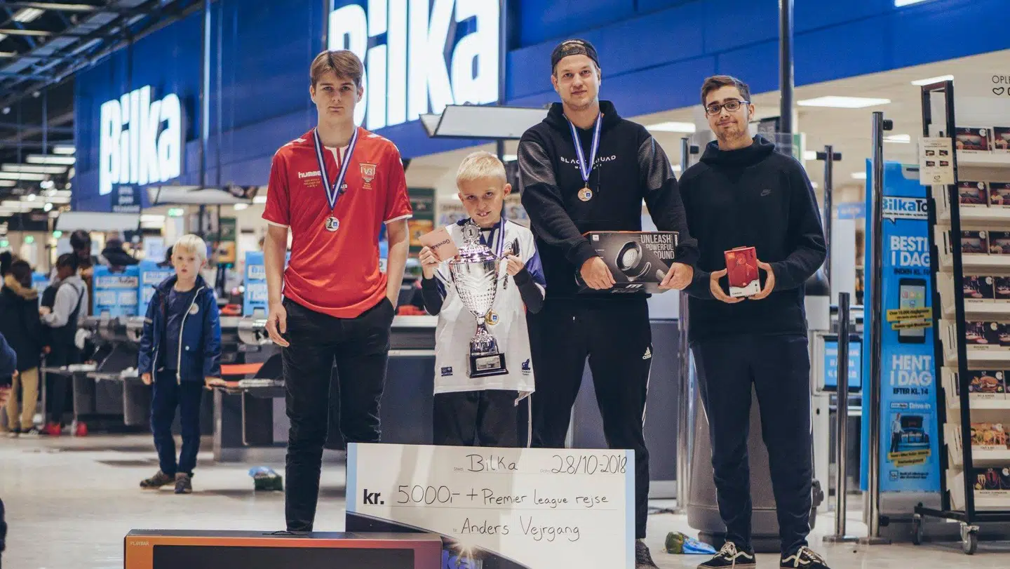 Anders Vejrgang vandt lørdag turneringen Bilka Live eFootball Tournament 2018.