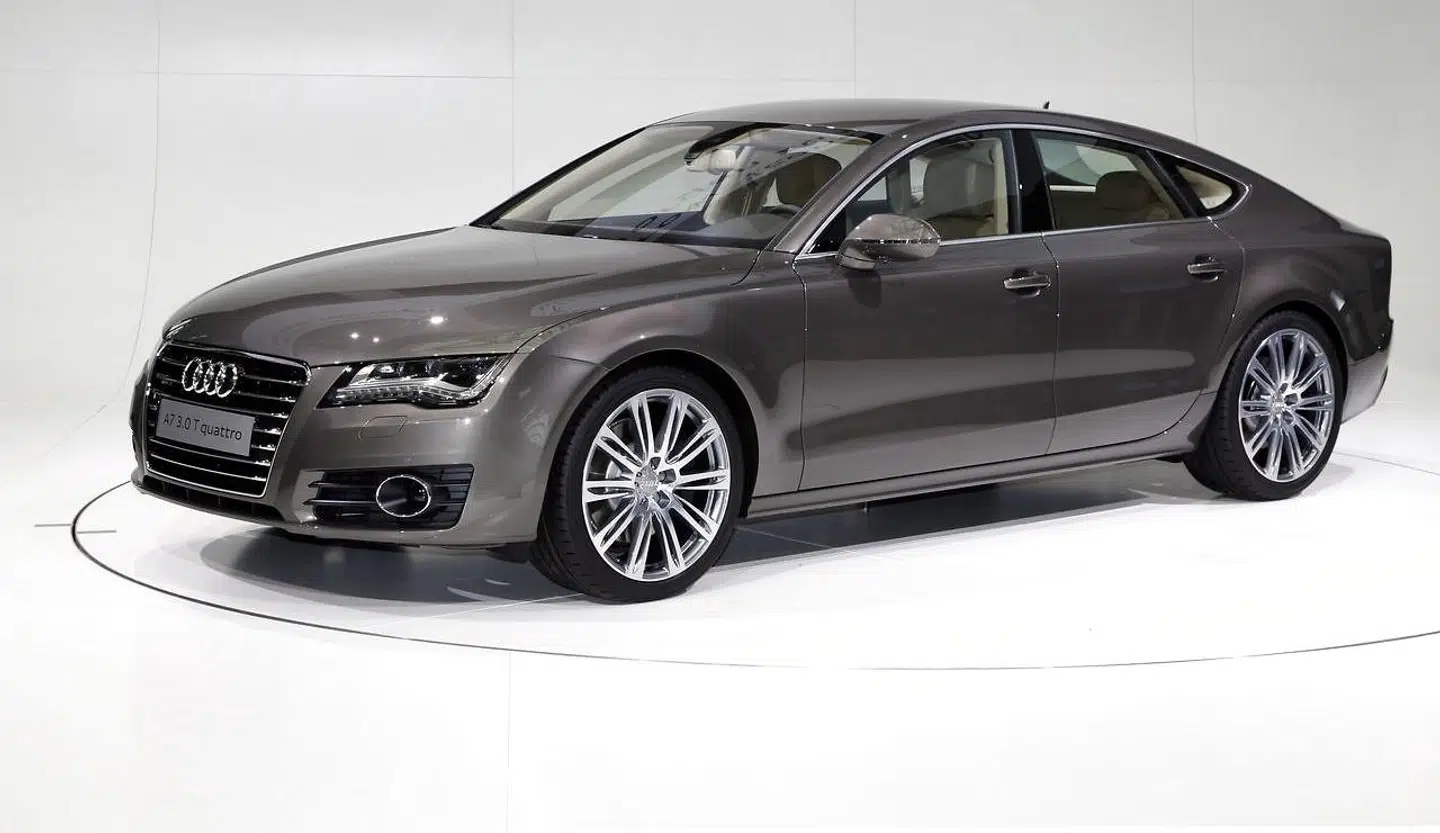 Det var denne Audi-model, tyven stjal. Den var dog sølv fremfor grå.