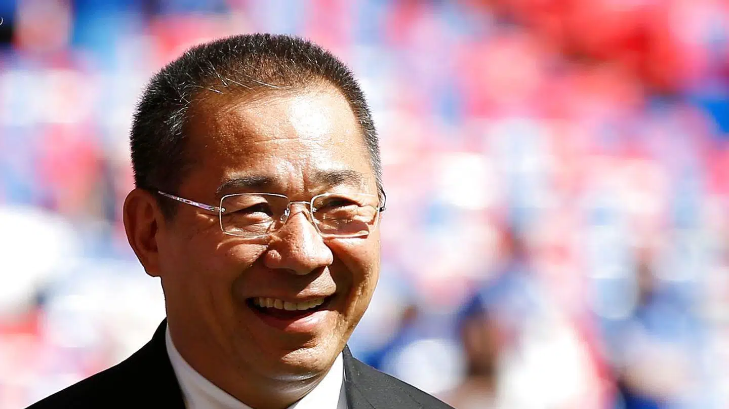 Ifølge kilder var Leicester-ejeren Vichai Srivaddhanaprabha med helikopteren. (Photo by Ian Kington / AFP) / NOT FOR MARKETING OR ADVERTISING USE / RESTRICTED TO EDITORIAL USE