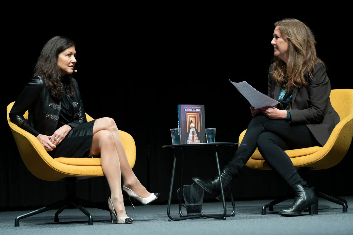 Grevinde Alexandra blev interviewet af journalist Lotte Thorsen, Politiken.