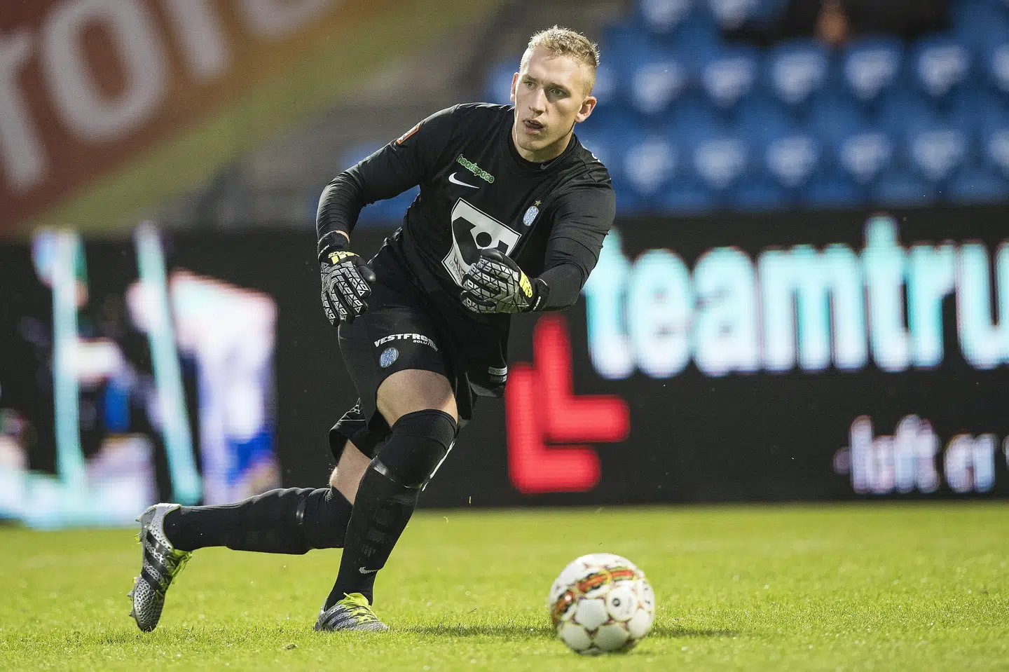 Jeppe Højbjerg har spillet professionel fodbold i Esbjerg siden 2012. Billedet stammer fra en tidligere kamp. Claus Fisker/Ritzau Scanpix