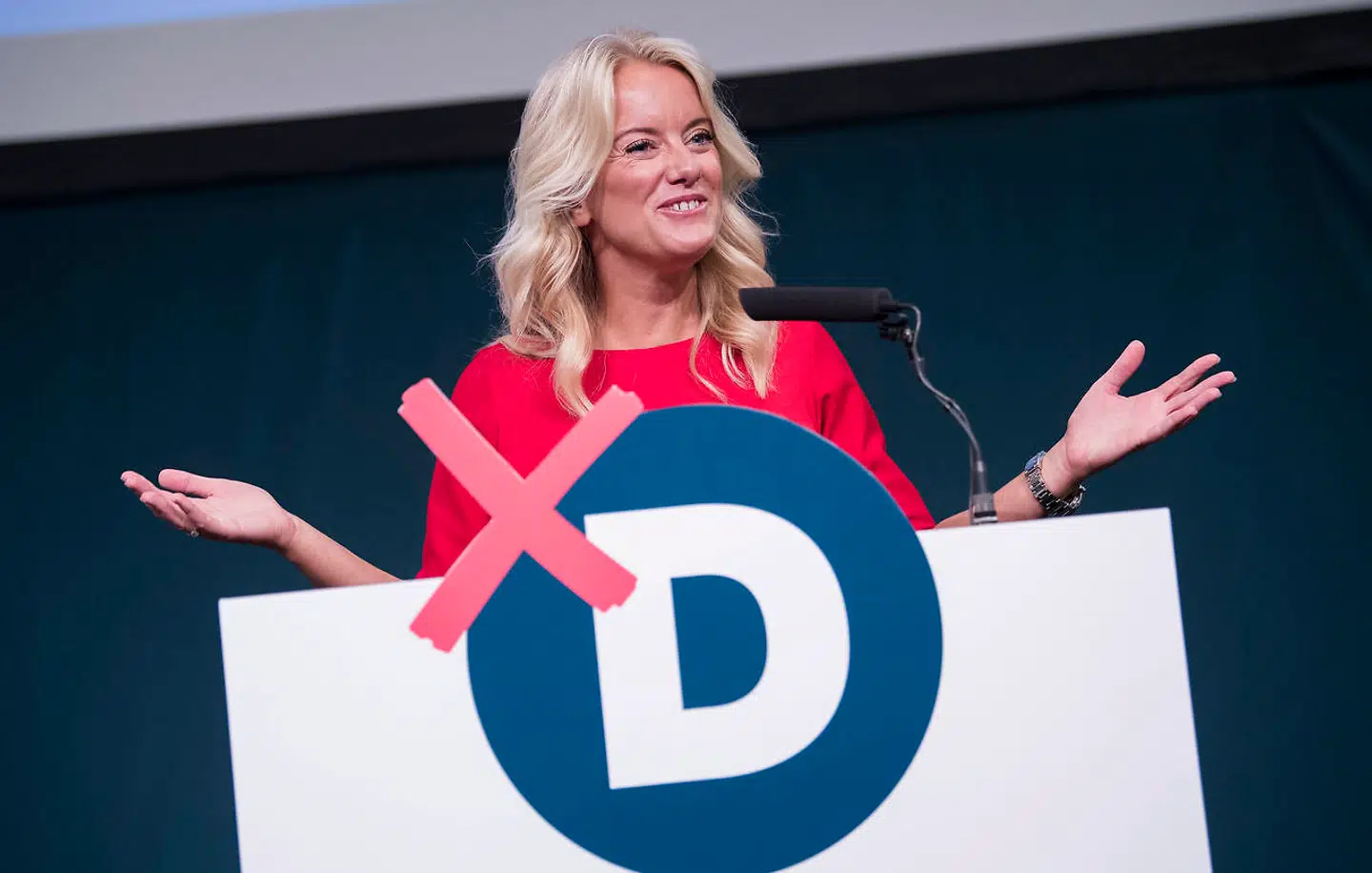 Pernille Vermund - Formand. Nye Borgerlige Årsmøde 2018 Vejle. Lørdag den 27 oktober 2018.. (Foto: Claus Fisker/Ritzau Scanpix)