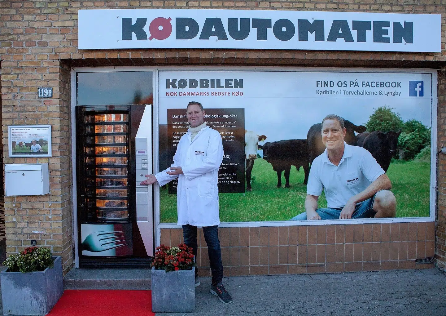 Kødautomaten åbner i Lyngby 4. november.