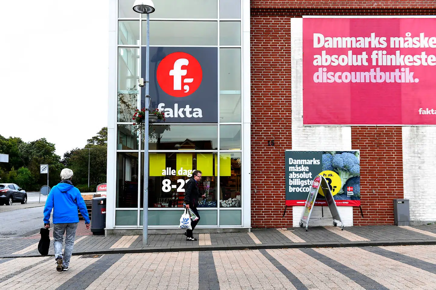 Byen Bording der er nabo til Udrejsecenter Kærshovedgård. »Det er et levende helvede på jord,« siger René Hagelskær, som er bestyrer i den lokale Fakta-butik i Bording.