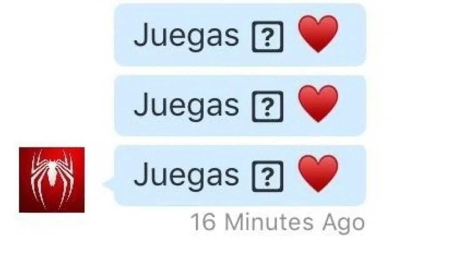 Her er et eksempel på hvordan beskederne ser ud.