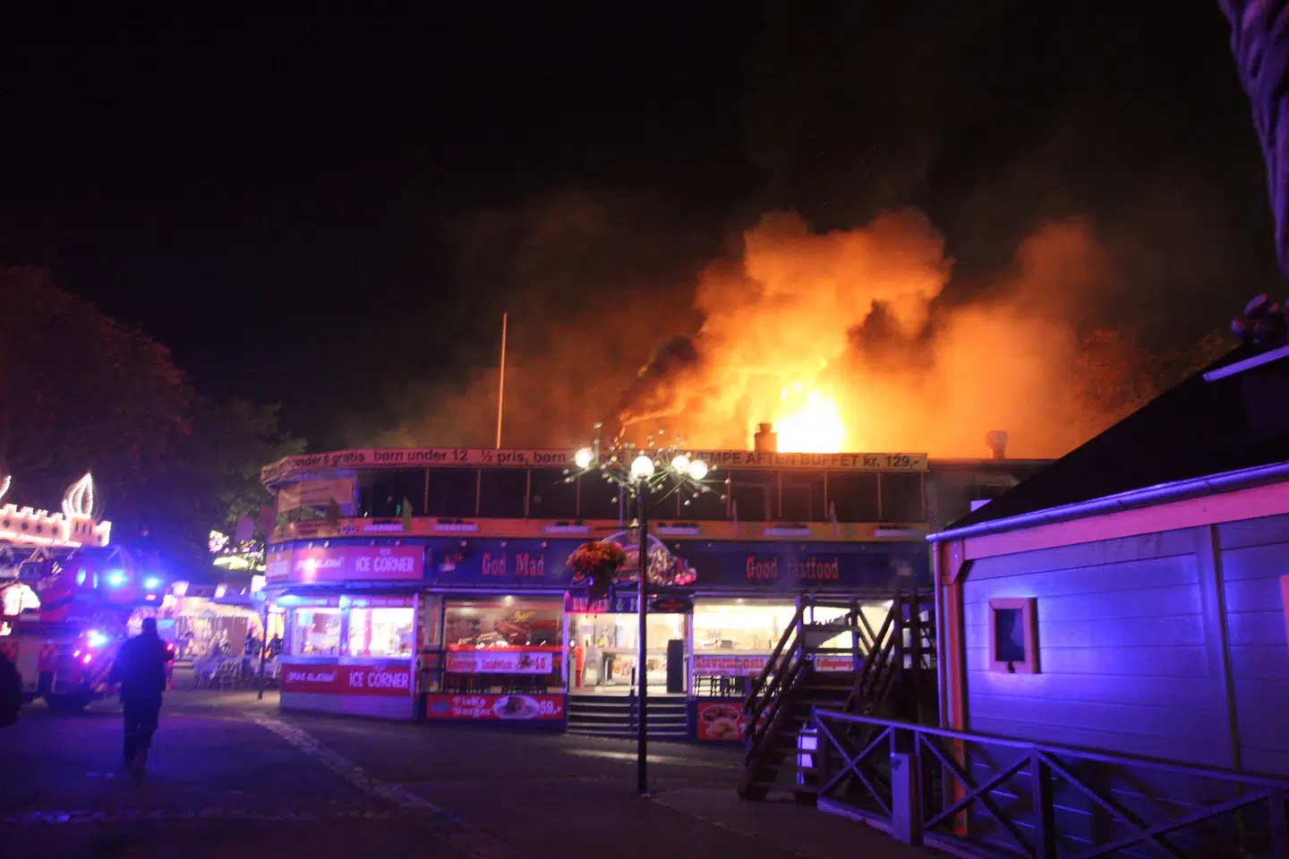 Brand på Dyrehavsbakken.