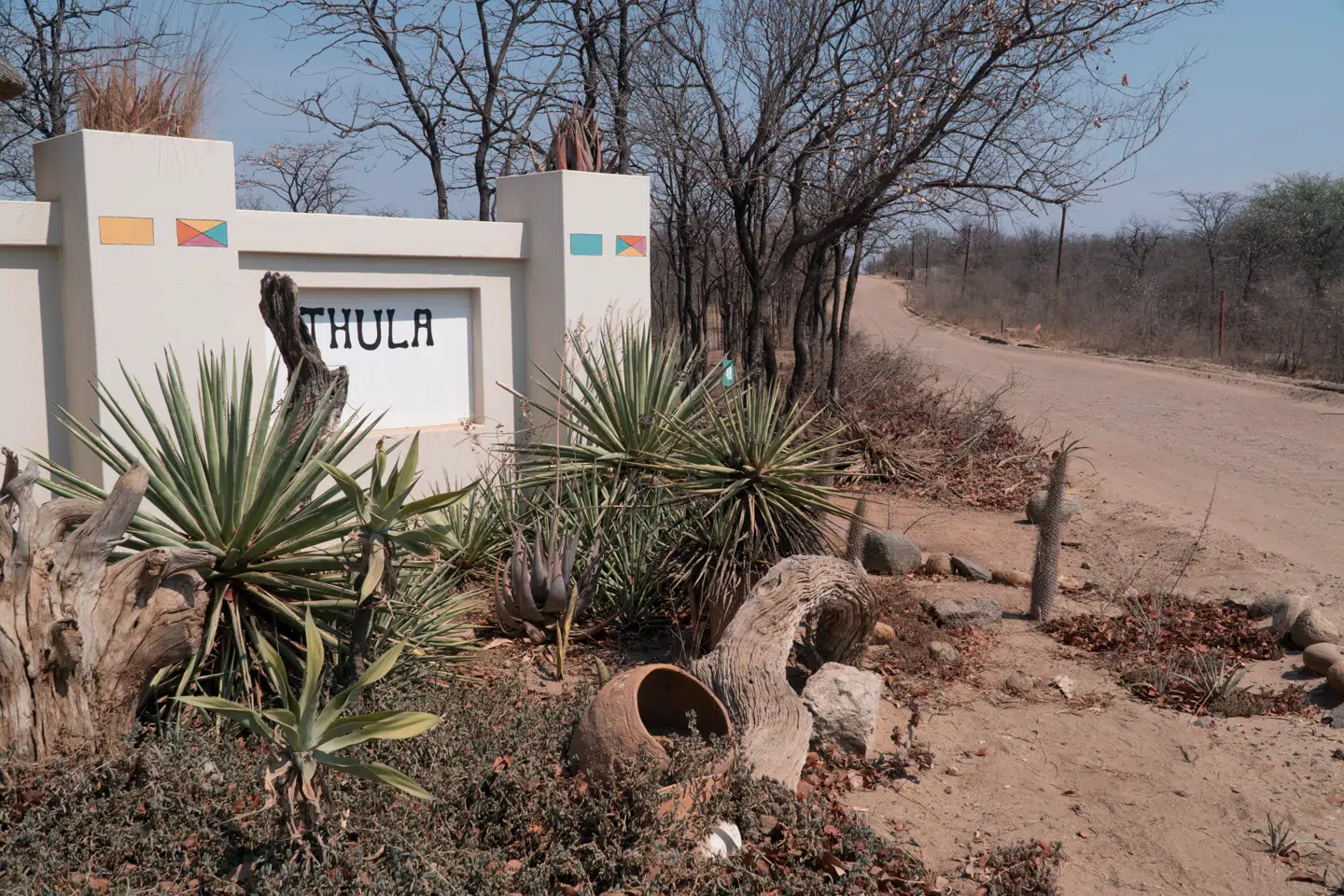 Indgangen til Thula Bush Estate, hvor et familiemedlem til Britta Nielsen har købt sig ind. Foto: Jeppe Vestergaard Jensen