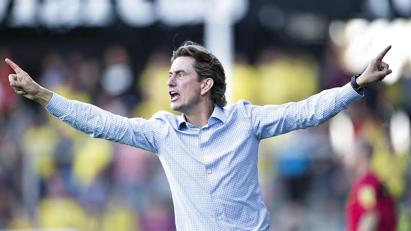 Thomas Frank er lige nu midlertidig træner i Brentford FC - men snart kan han være fast mand på posten.