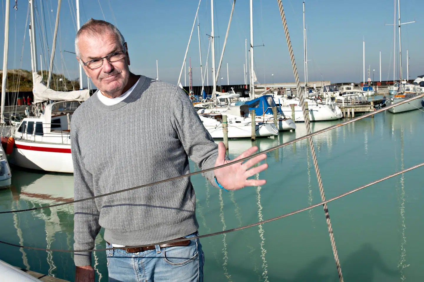 Jens Dollerup på Havnen i Hornbæk mandag den 15 oktober 2018.