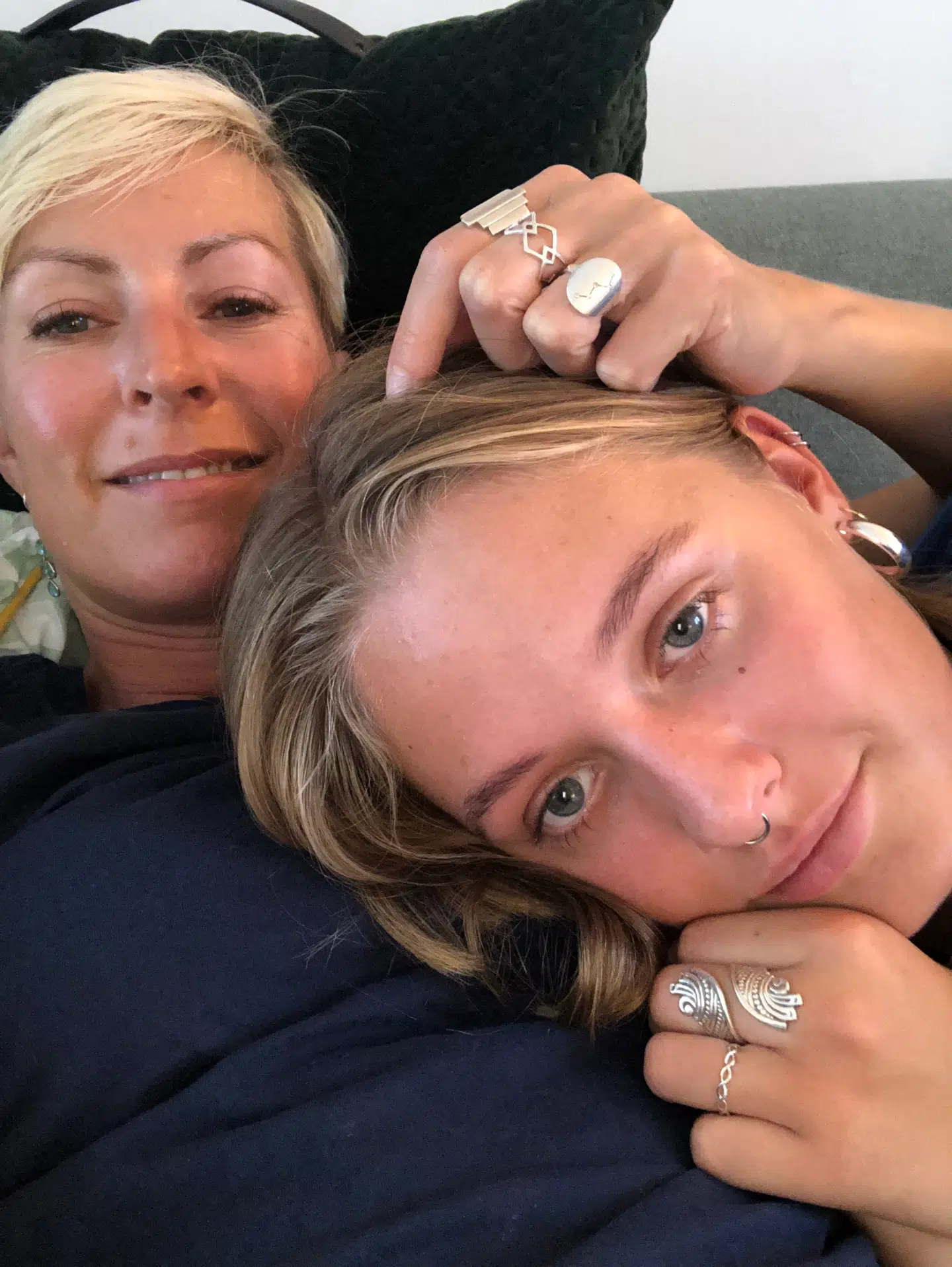 Cecilie Beck og datteren Frida.