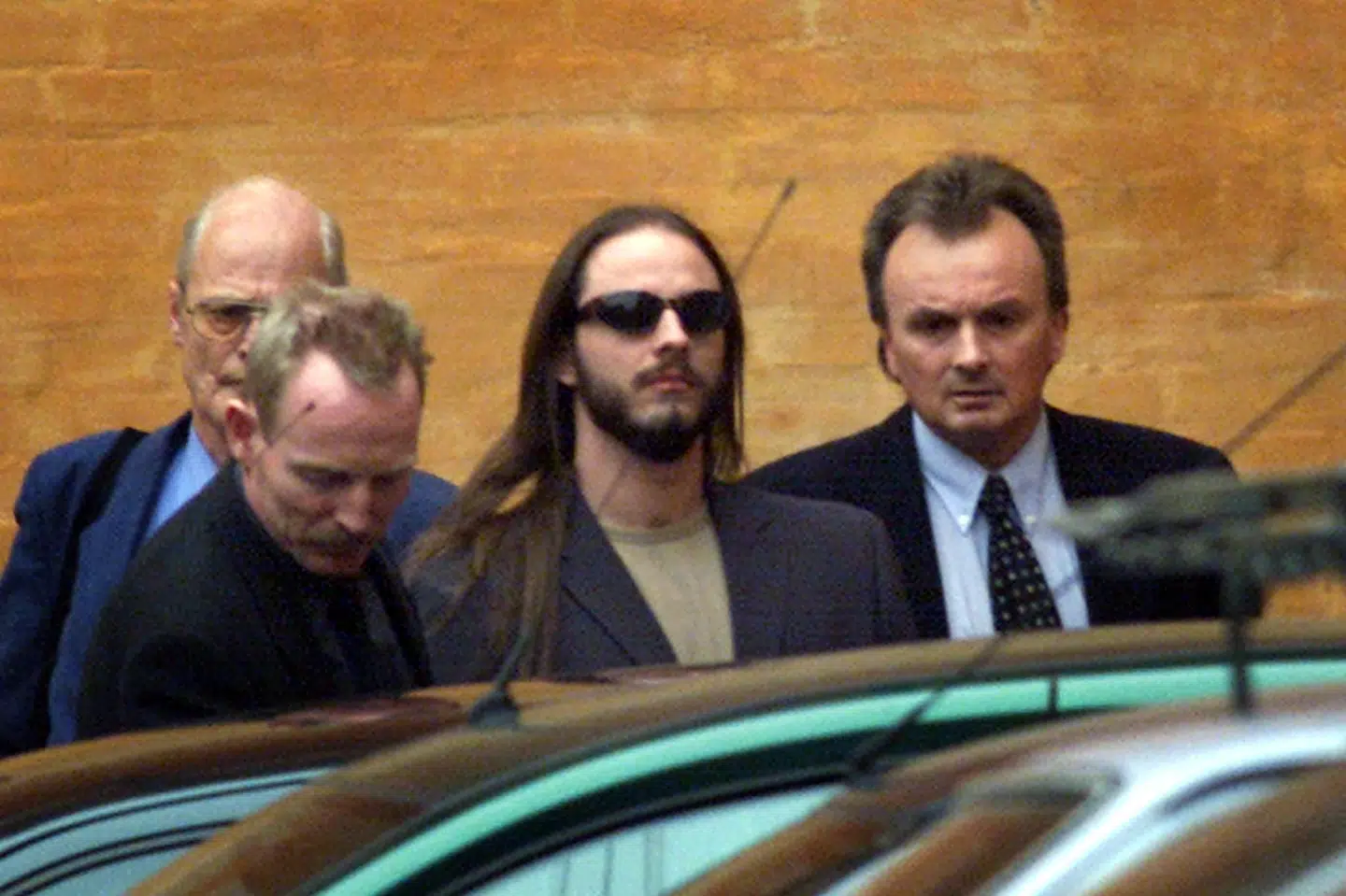 Her ses Peter Lundin foran Østre Landsret i marts 2001. Han blev idømt fængsel på livstid for drab på sin kæreste og hendes to børn. Jeanne Kornum/Ritzau Scanpix