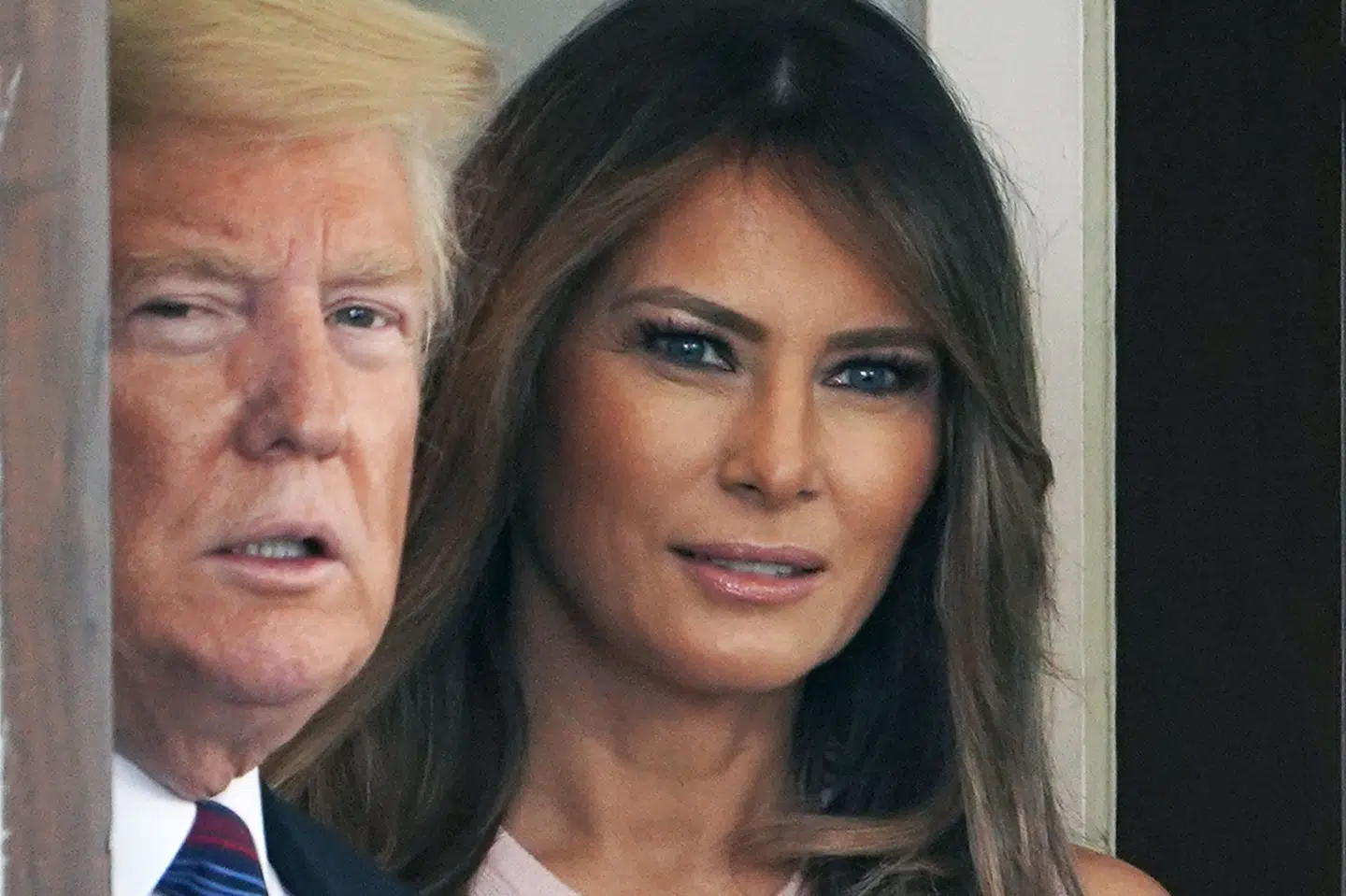 I et interview med ABC afviser Melania Trump rygter om, at påstande om Donald Trumps sidespring har belastet deres ægteskab. Mandel Ngan/Ritzau Scanpix