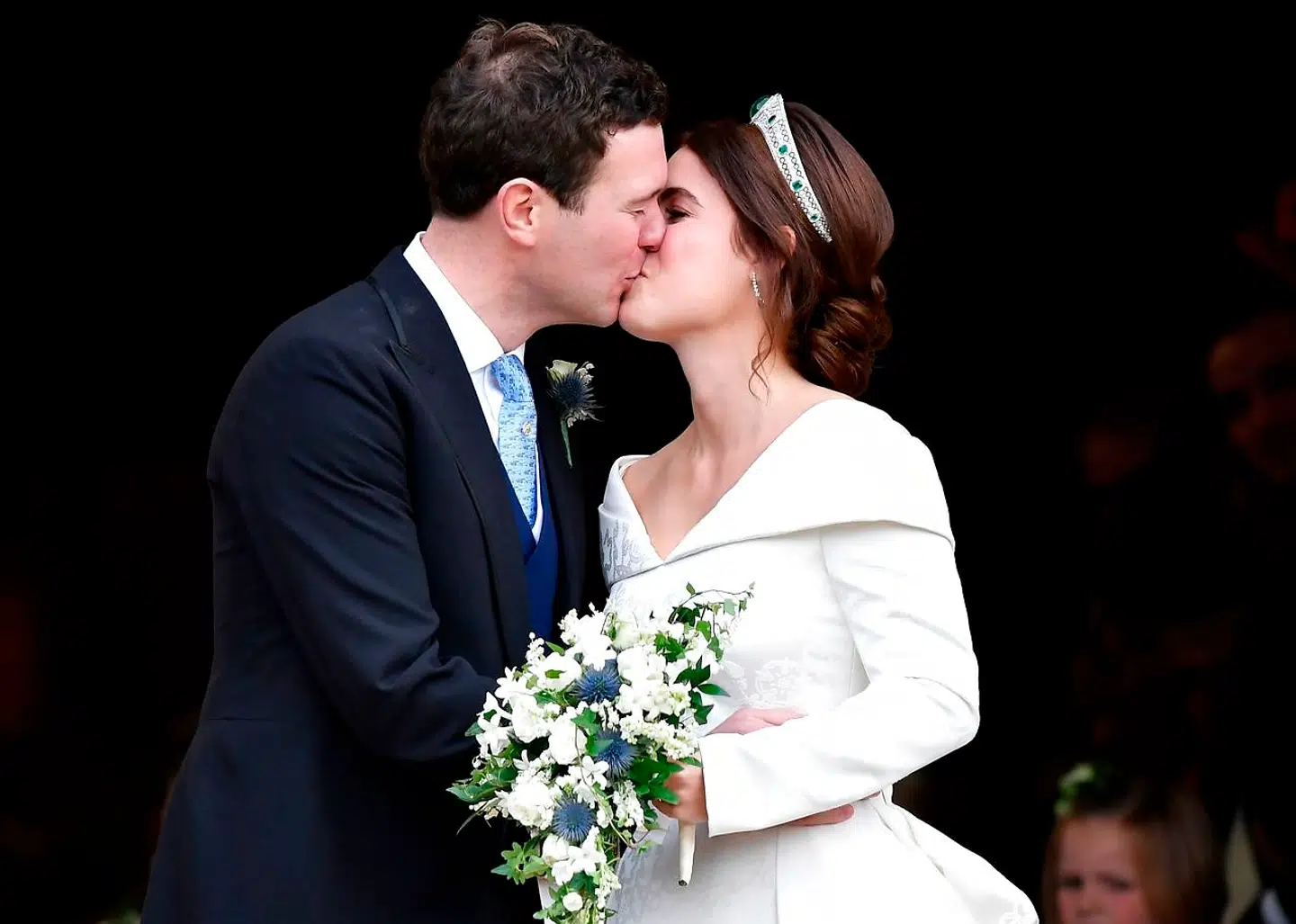 Prinsesse Eugenie og Jack Brooksbank har dannet par i otte år. Fredag blev de gift.
