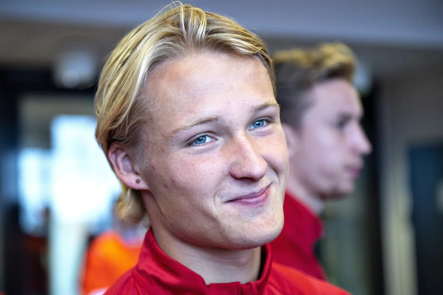 Kasper Dolberg kan spille sin landskamp nummer otte, hvis han kommer på banen lørdag i Dublin. Henning Bagger/Ritzau Scanpix
